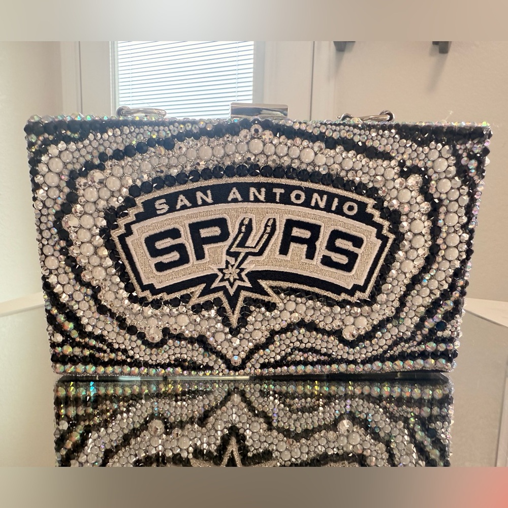 San Antonio Spurs Crystal Clutch